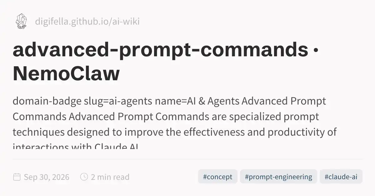 advanced-prompt-commands · NemoClaw