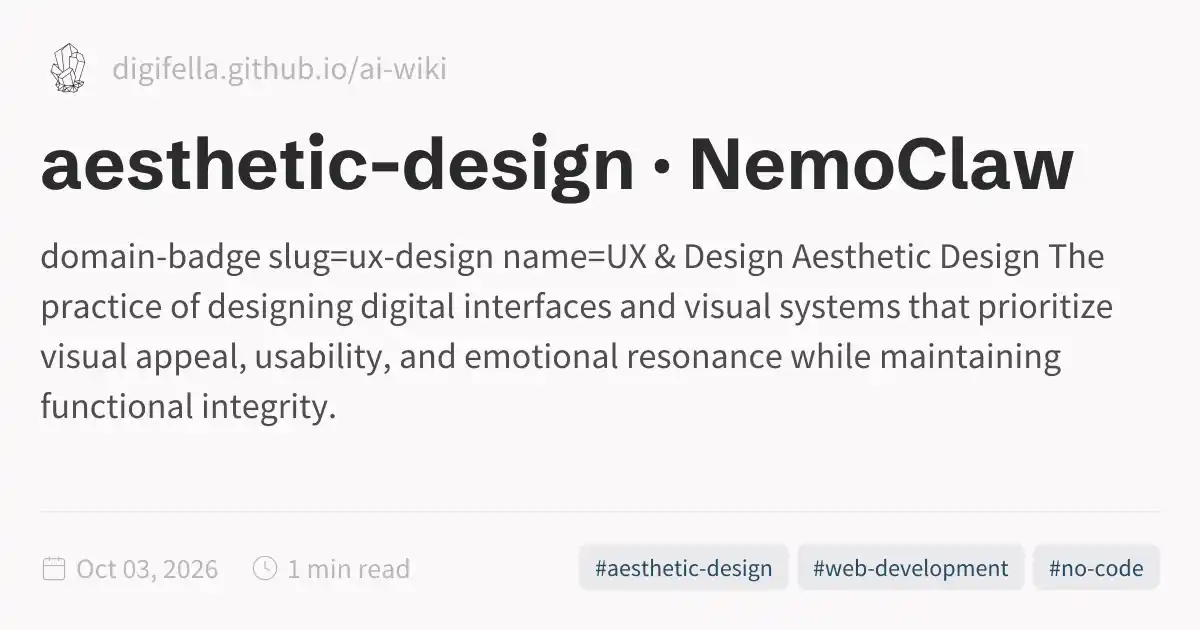 aesthetic-design · NemoClaw