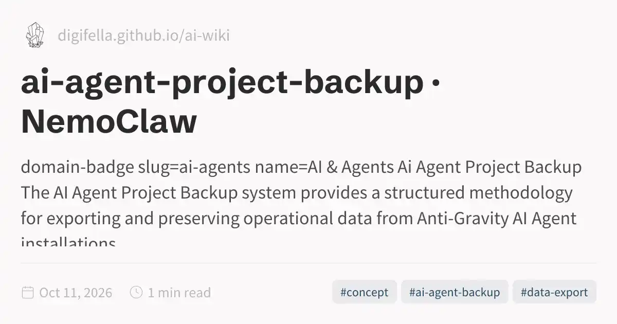 ai-agent-project-backup · NemoClaw