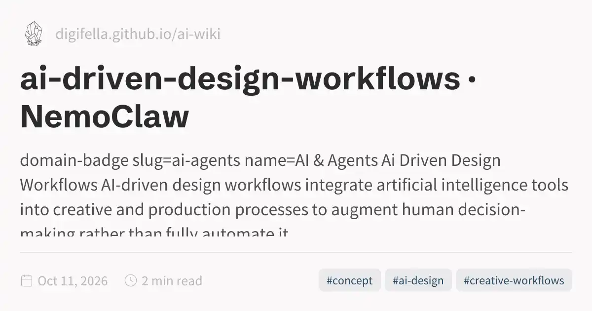 ai-driven-design-workflows · NemoClaw