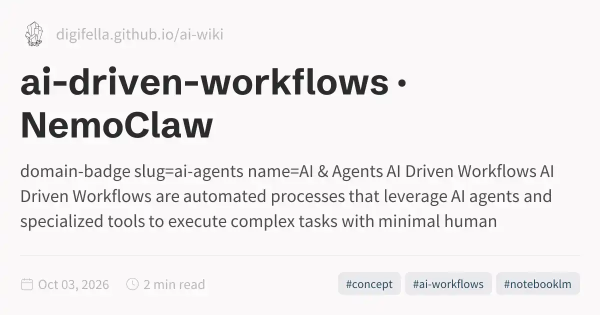 ai-driven-workflows · NemoClaw