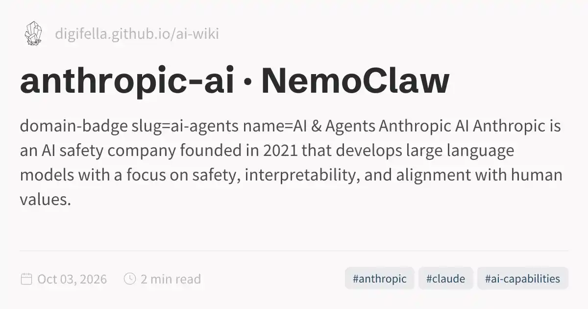 anthropic-ai · NemoClaw