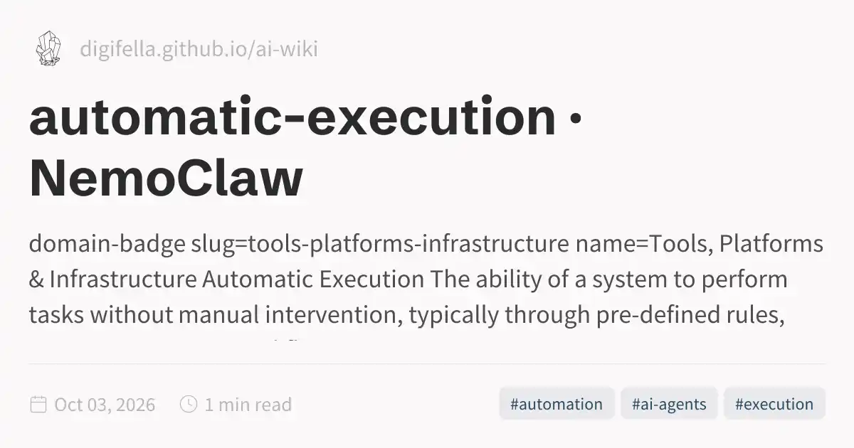 automatic-execution · NemoClaw