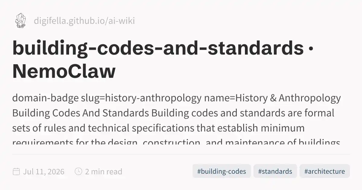 building-codes-and-standards · NemoClaw