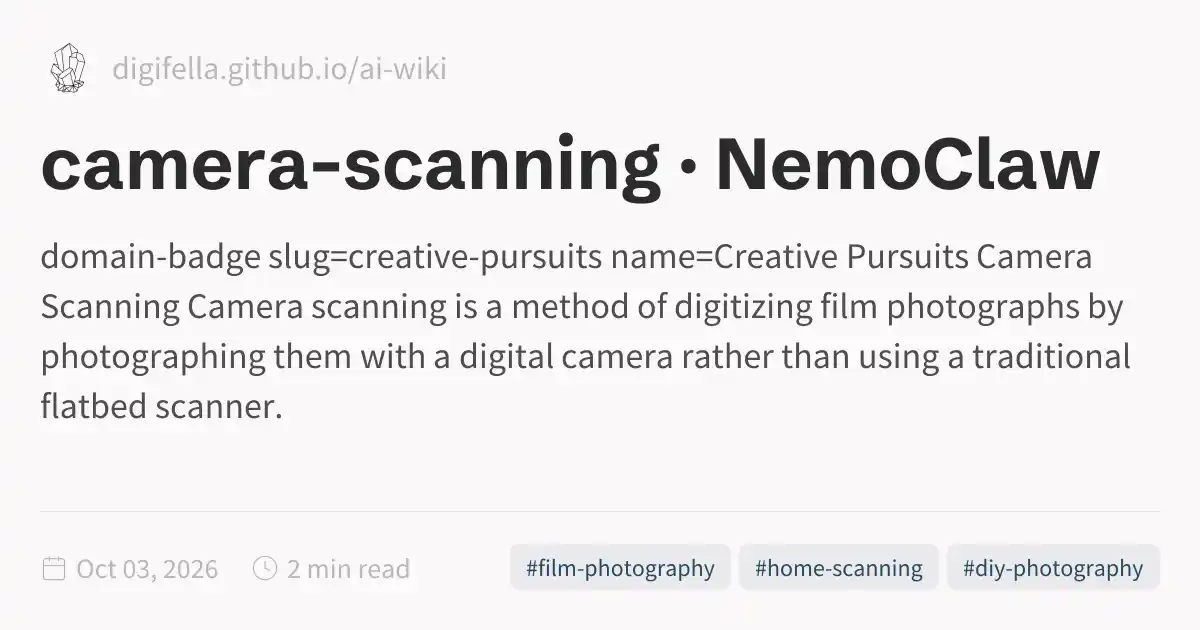 camera-scanning · NemoClaw