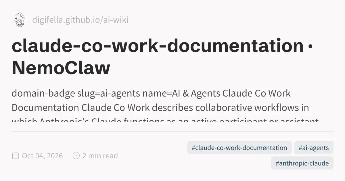 claude-co-work-documentation · NemoClaw