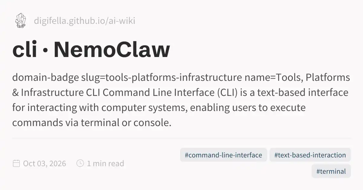 cli · NemoClaw