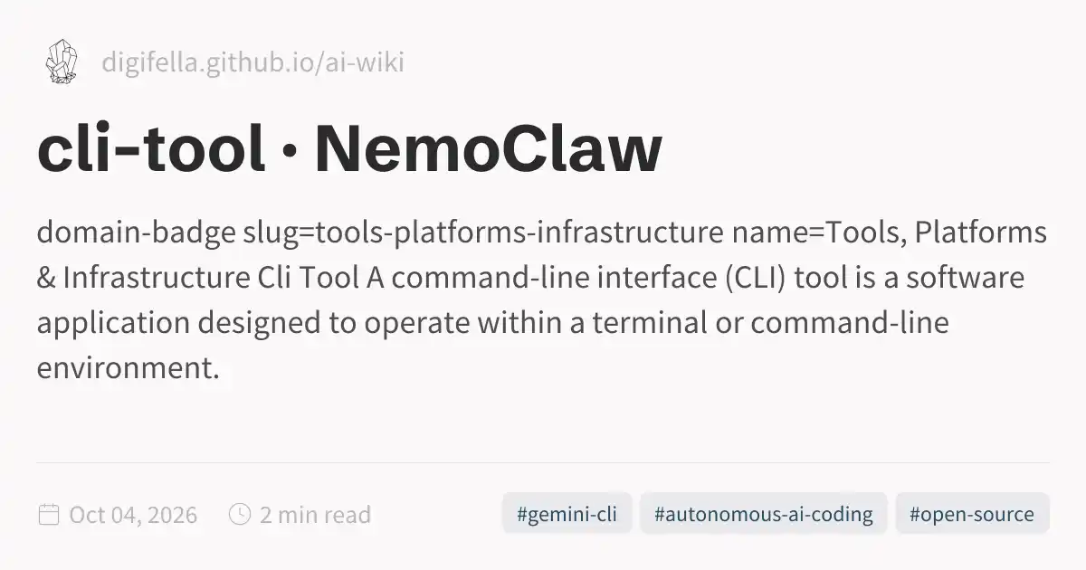 cli-tool · NemoClaw