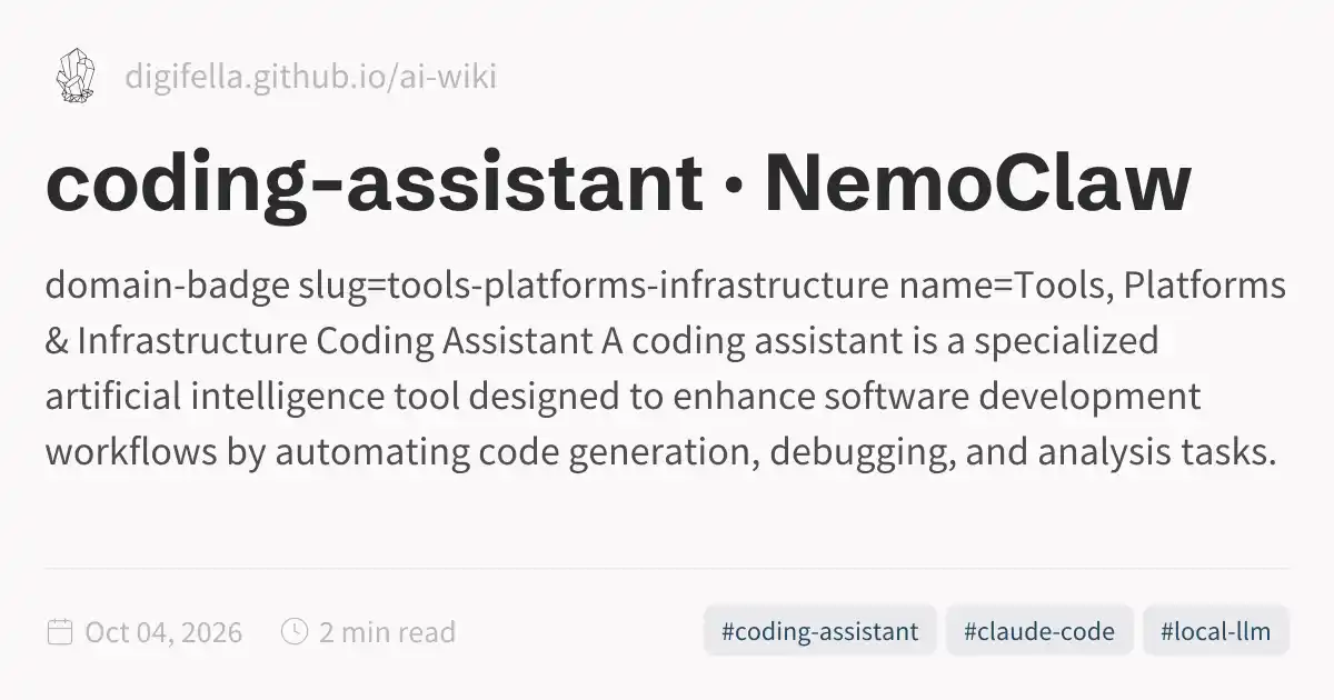 coding-assistant · NemoClaw