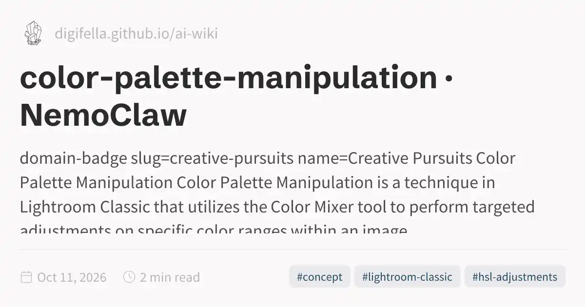 color-palette-manipulation · NemoClaw