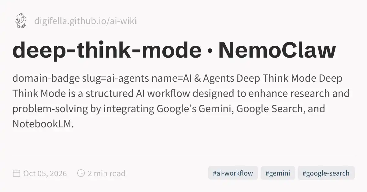 deep-think-mode · NemoClaw