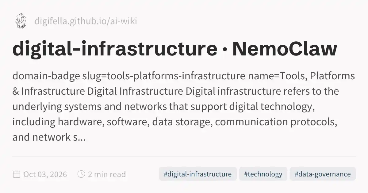 Less Limited Digital Infrastructure digital-infrastructure · NemoClaw
