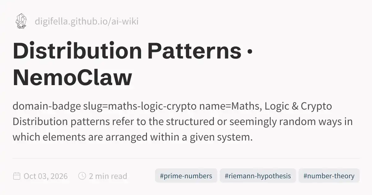 Mercmaster Distribution Pattern Distribution Patterns · NemoClaw
