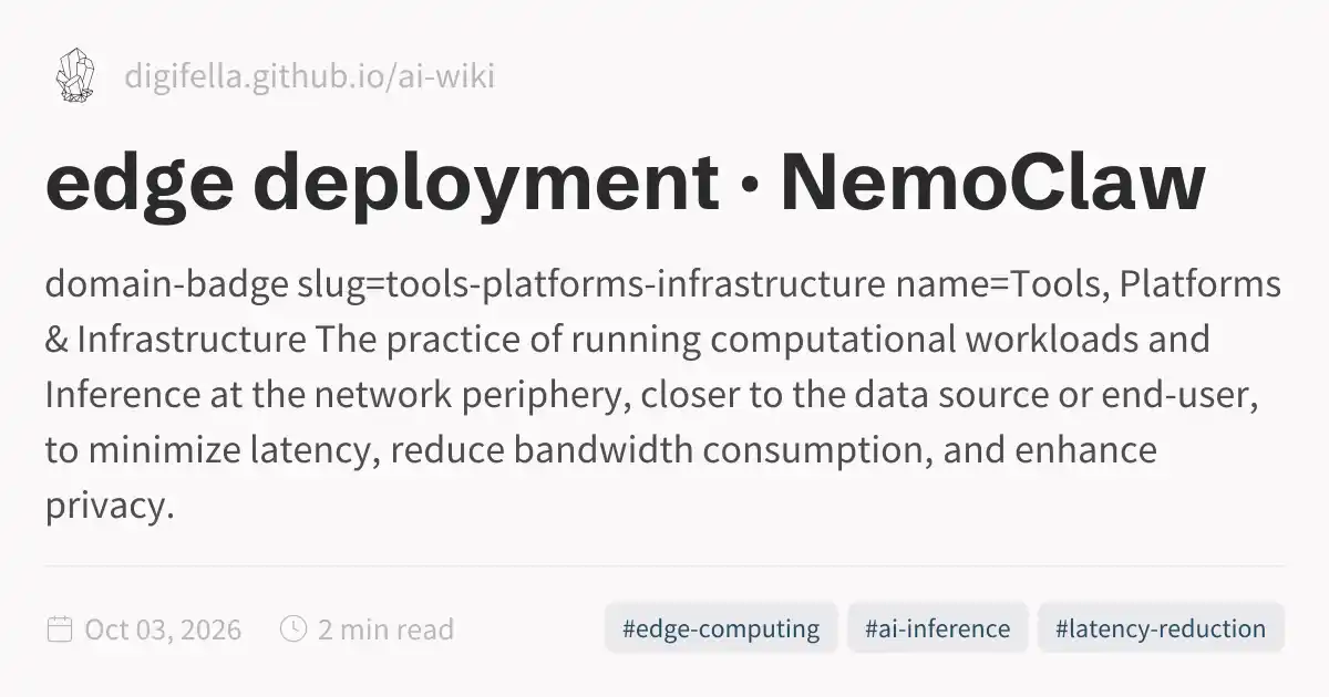 edge deployment · NemoClaw