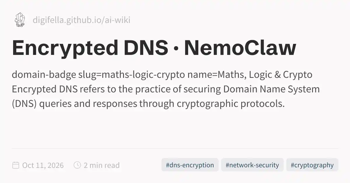 Encrypted DNS · NemoClaw