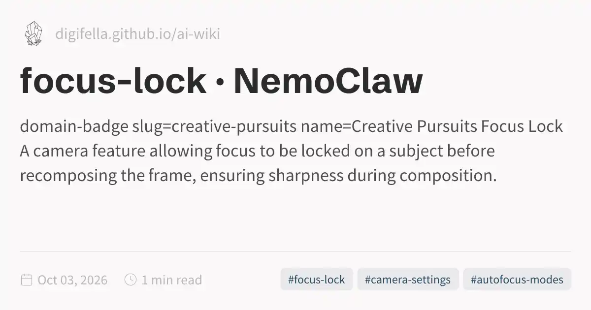 Focus Lock Script focus-lock · NemoClaw