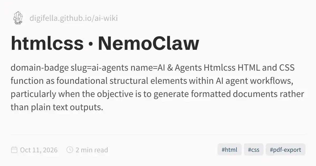htmlcss · NemoClaw