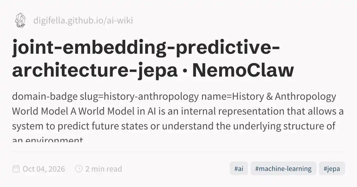 joint-embedding-predictive-architecture-jepa · NemoClaw