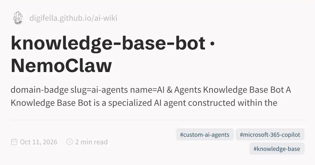 knowledge-base-bot · NemoClaw