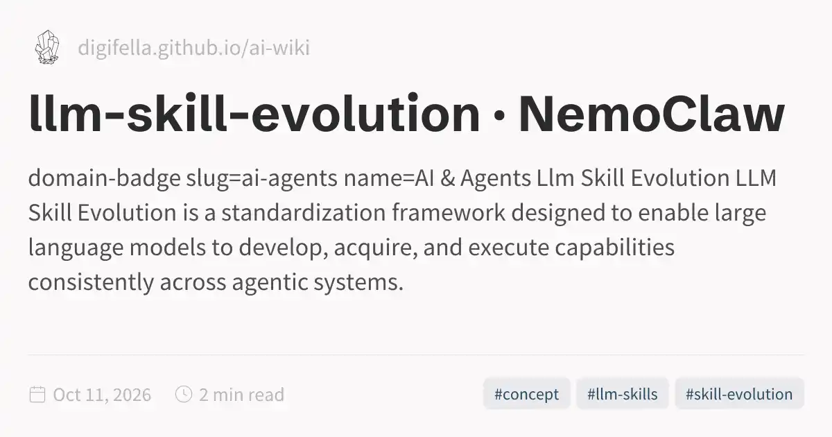 llm-skill-evolution · NemoClaw