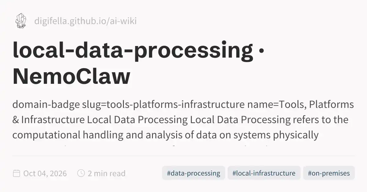 Local E Data local-data-processing · NemoClaw