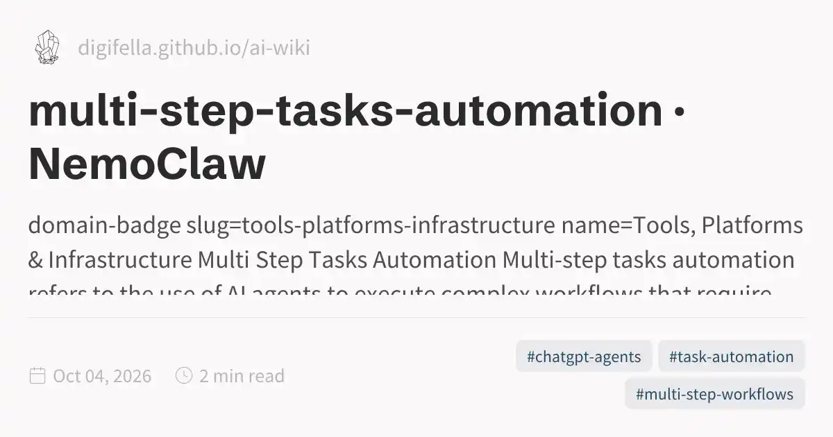 multi-step-tasks-automation · NemoClaw