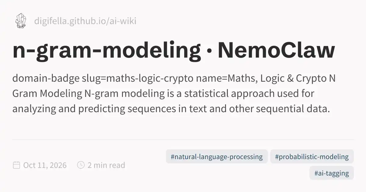 Grams Software Modeling n-gram-modeling · NemoClaw