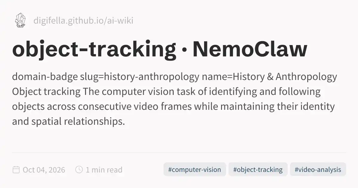 object-tracking · NemoClaw