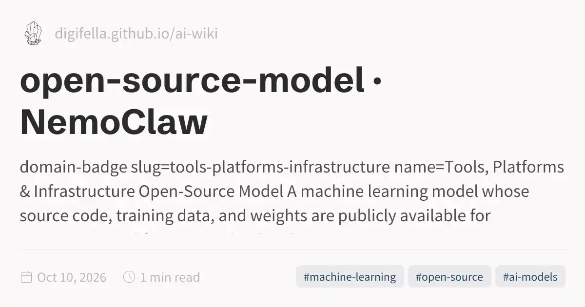 open-source-model · NemoClaw