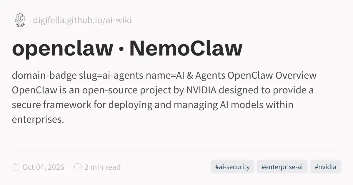 openclaw · NemoClaw