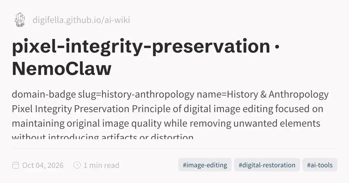 pixel-integrity-preservation · NemoClaw