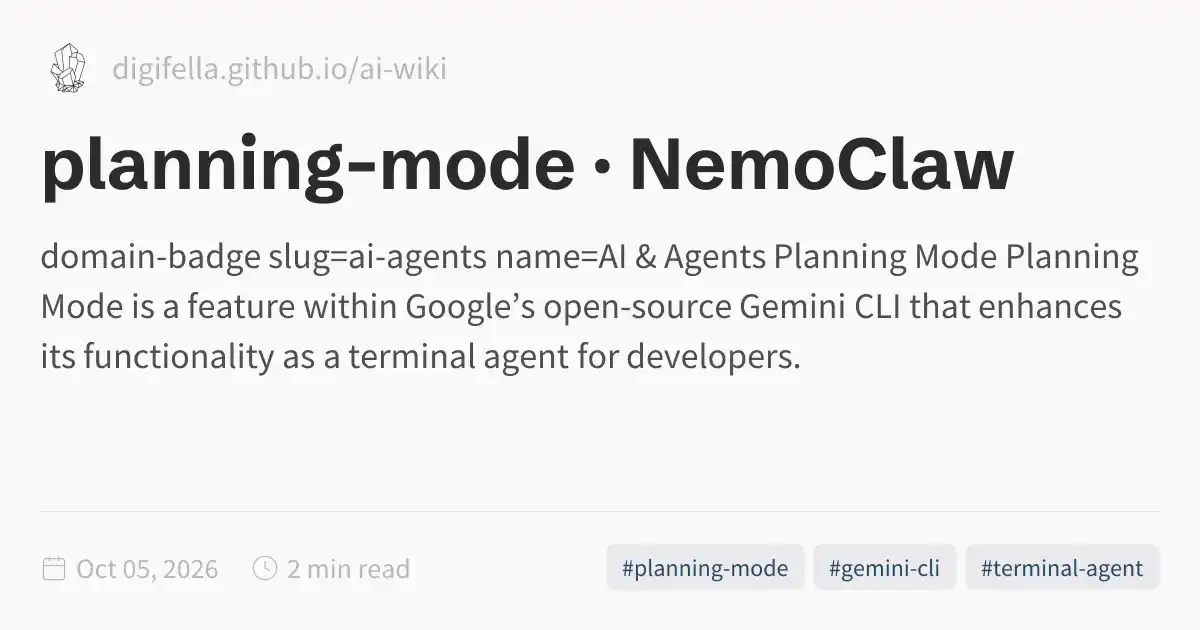 planning-mode · NemoClaw