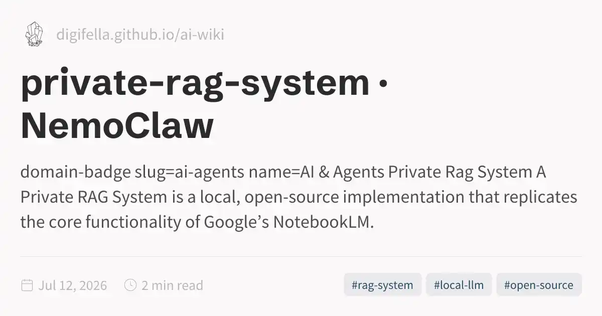 private-rag-system · NemoClaw
