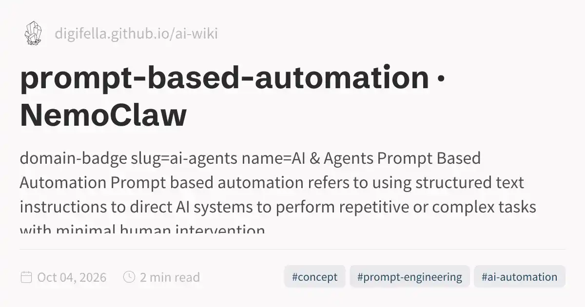 prompt-based-automation · NemoClaw