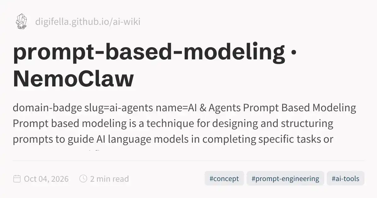 prompt-based-modeling · NemoClaw