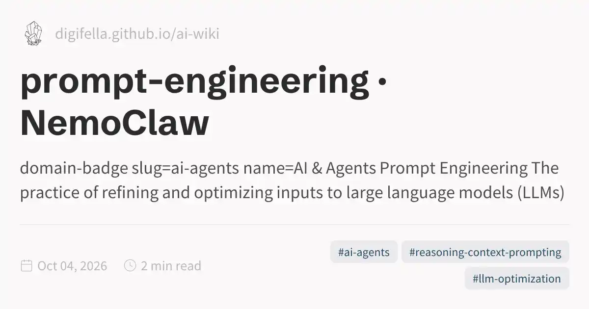 prompt-engineering · NemoClaw