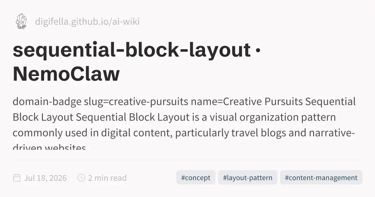 sequential-block-layout · NemoClaw