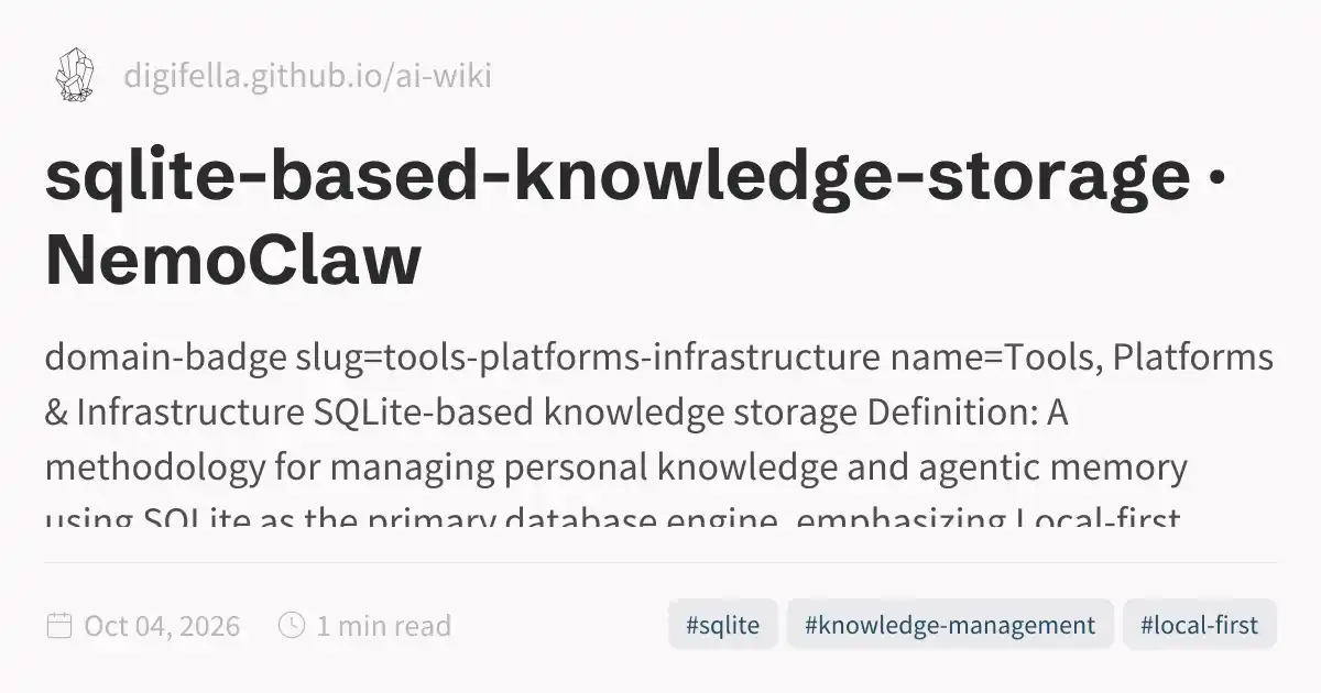 sqlite-based-knowledge-storage · NemoClaw