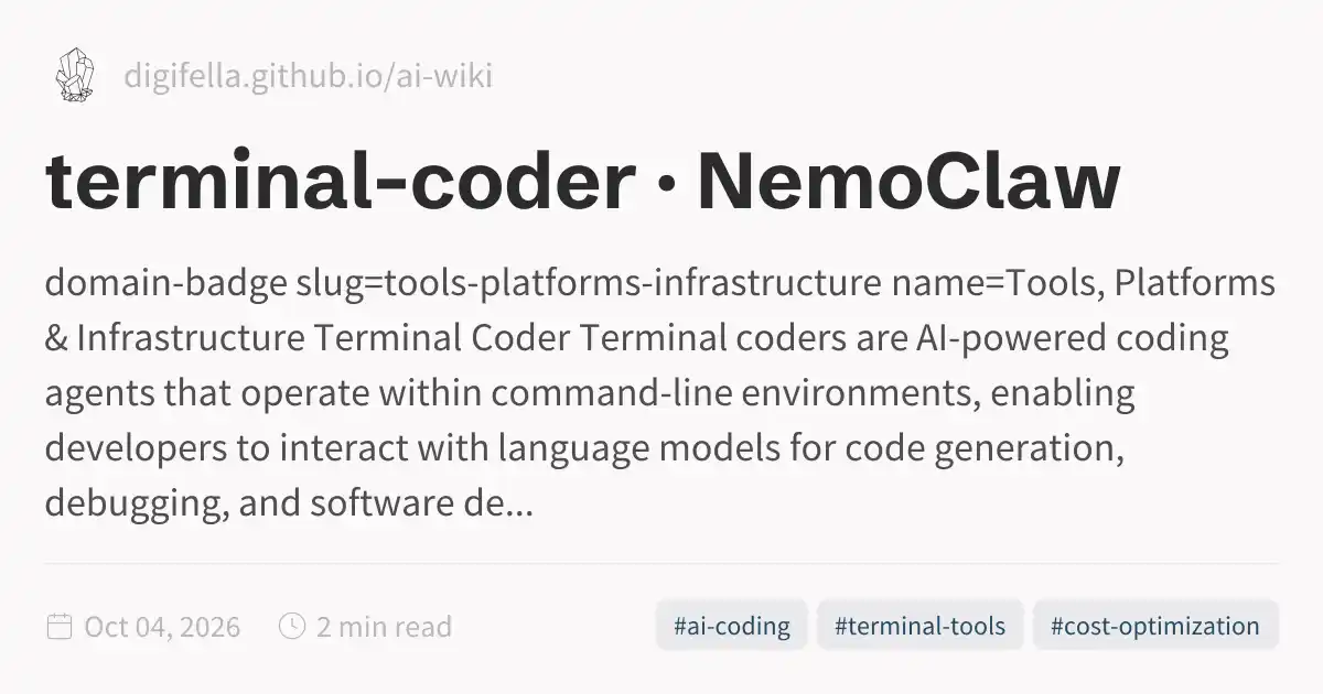 terminal-coder · NemoClaw