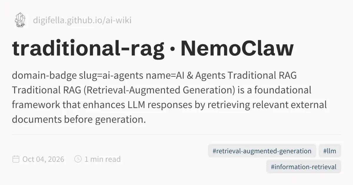 traditional-rag · NemoClaw