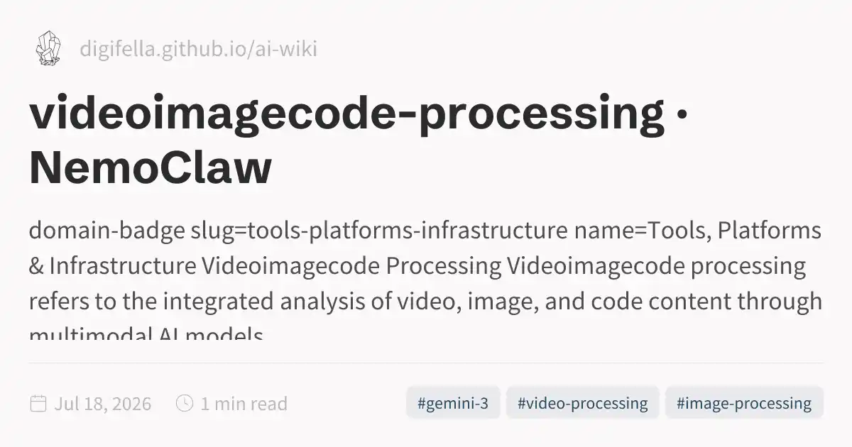 videoimagecode-processing · NemoClaw
