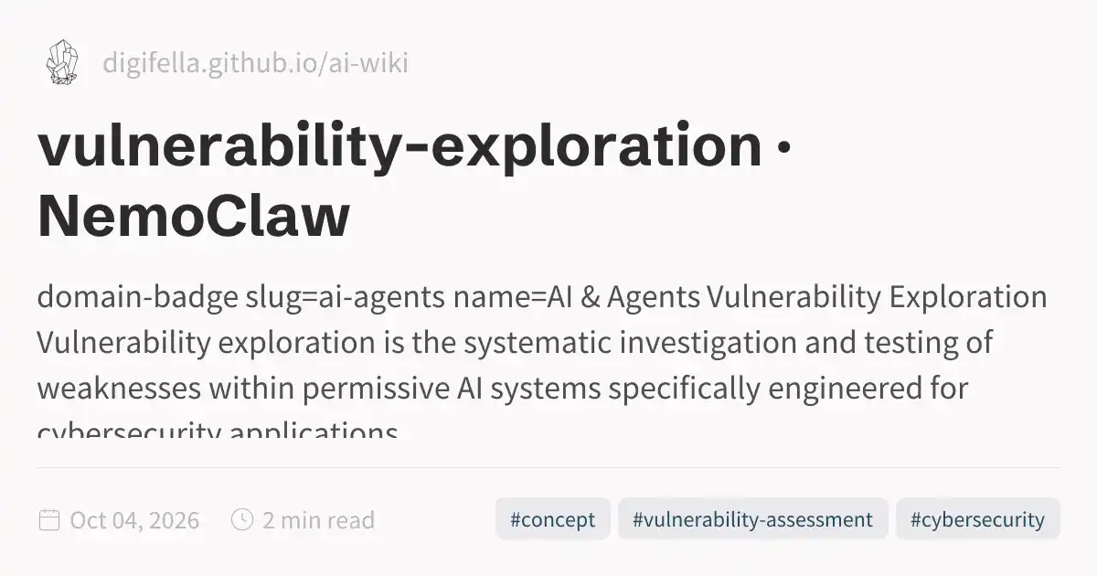 vulnerability-exploration · NemoClaw