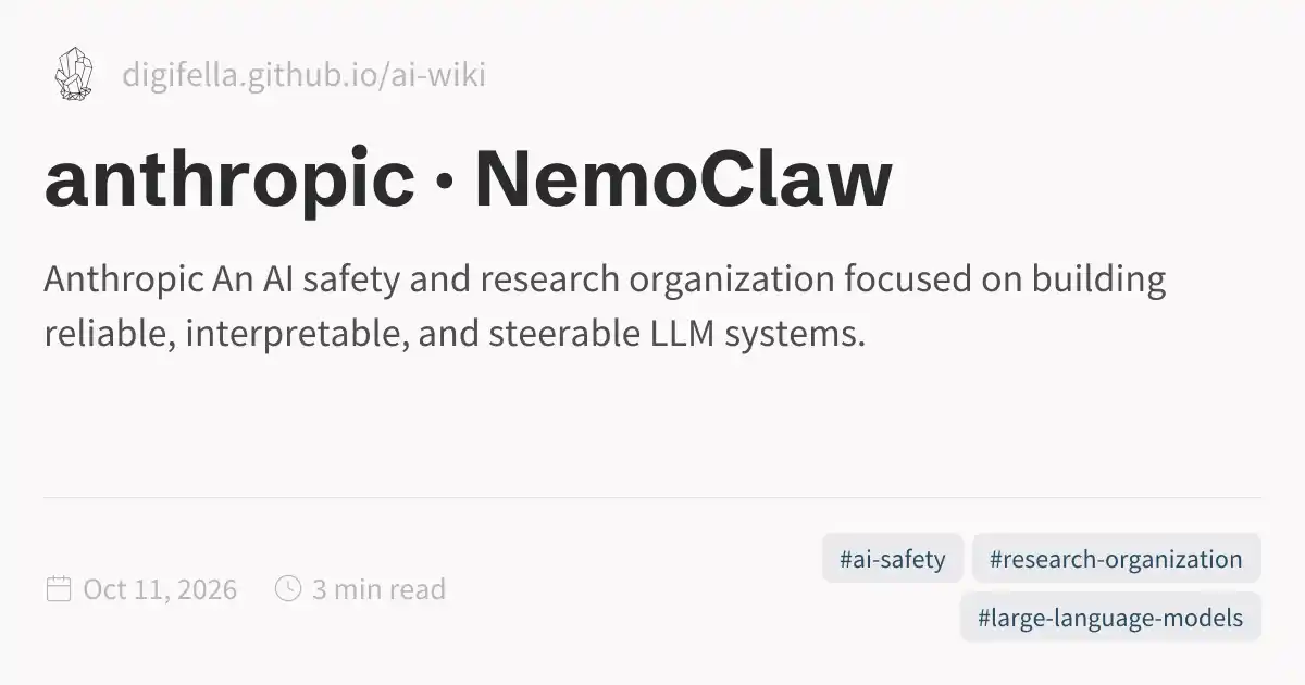 anthropic · NemoClaw
