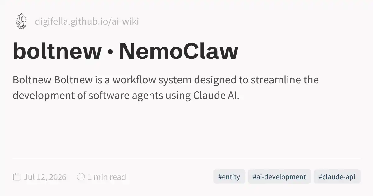 boltnew · NemoClaw
