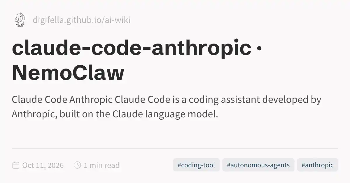 claude-code-anthropic · NemoClaw