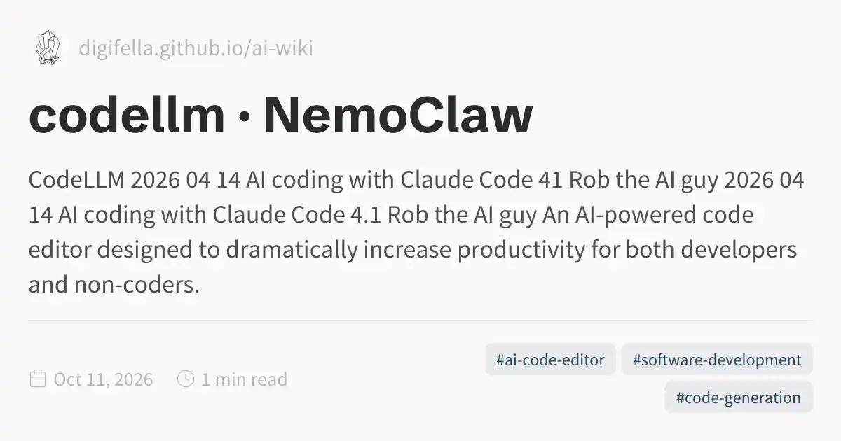 codellm · NemoClaw