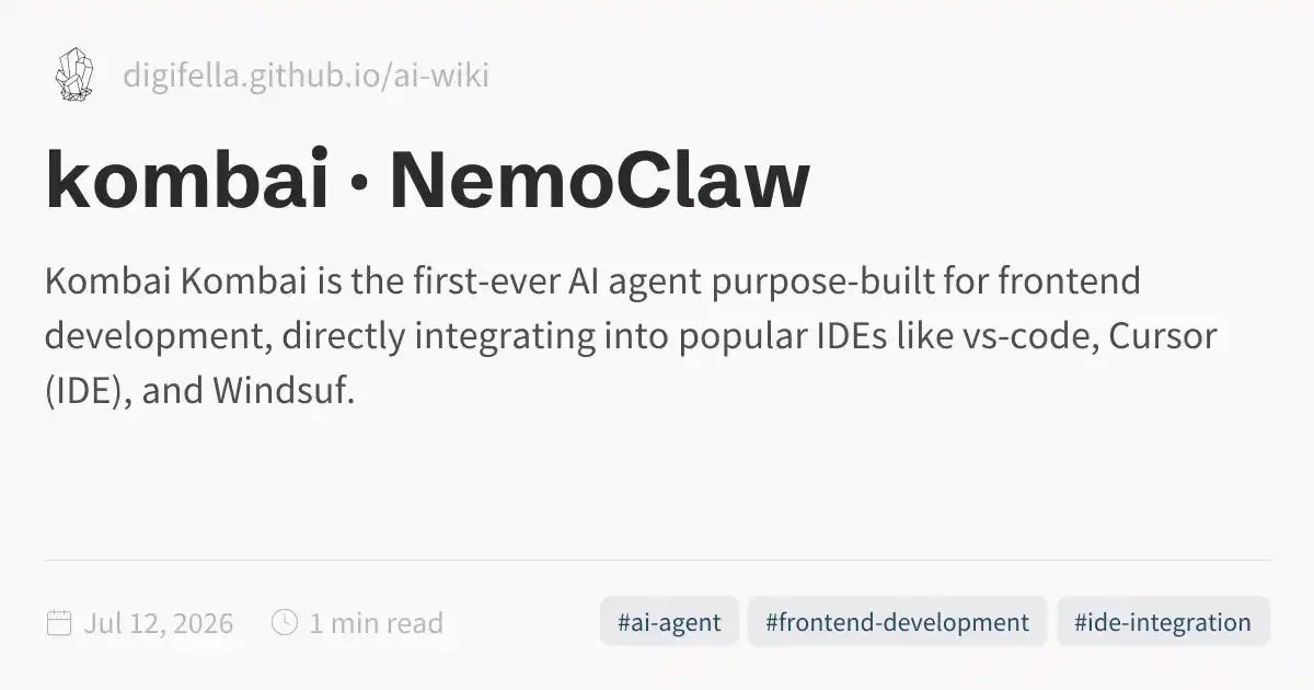 kombai · NemoClaw