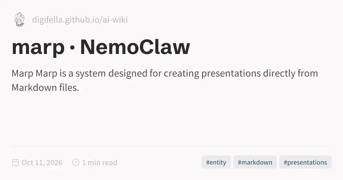 marp · NemoClaw